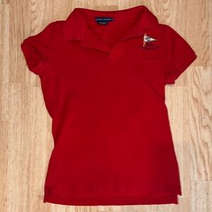 Ralph Lauren Red Polo with Flag Size Medium